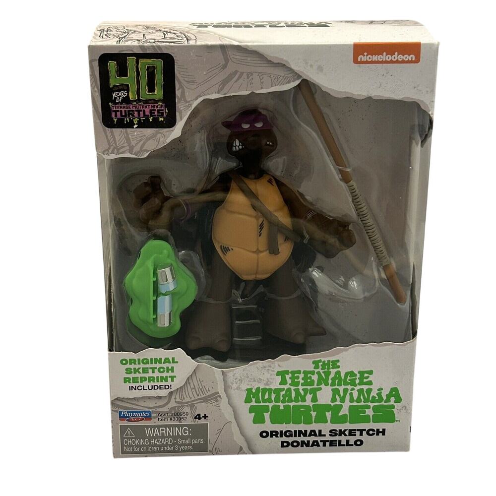 DONATELLO Teenage Mutant Ninja Turtles 40th Original Sketch 4 Inch Action Figure